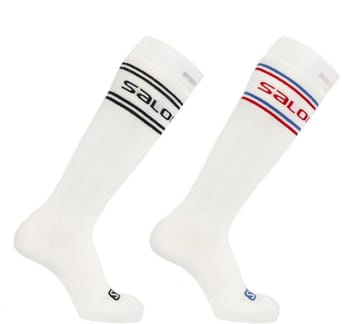 Socks Salomon 365 Knee 2-Pack Wh/Goji Be