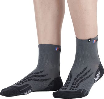 Socquette Run X-Light Gris Noir