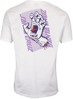 Split Strip Hand T-Shirt White