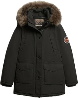 Everest Hooded Parka Jet Black