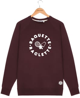 M Sweat Clyde Raquette Raclette Dark Burgundy