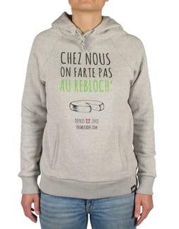 Sweat Chez Nous On Farte Pas Au Rebloch Grey Femme