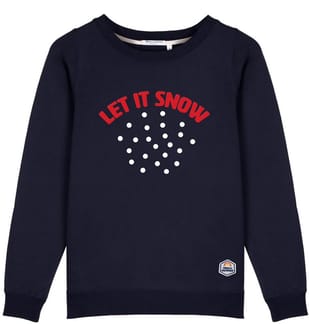 Sweat Marlon LET IT SNOW Navy