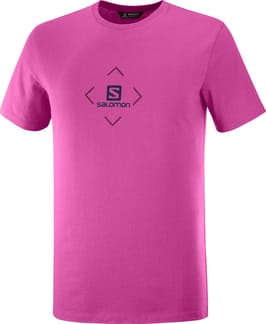 T-Shirt Salomon Cotton Tee M Fuchsia Red/Purple