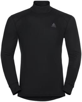 T-Shirt ML Active Warm Eco Turtle Neck Black