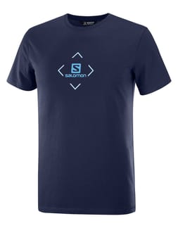 T-Shirt Salomon Cotton Tee M Night Sky/Hawaiia