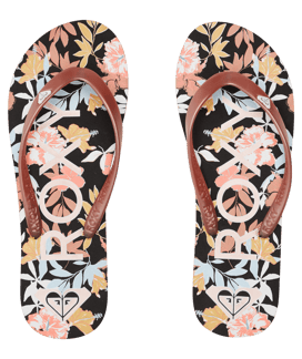 Tahiti Vii J Sandal Black W/Pink