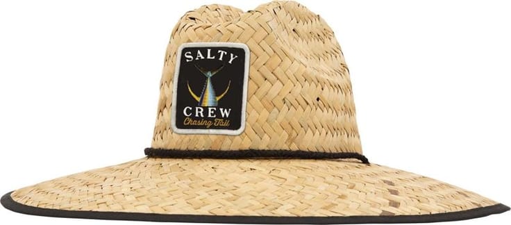 Tailed Straw Hat Black