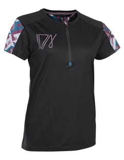 Tee Half Zip SS Traze Wms Black