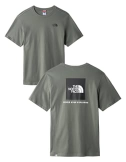 M S/S Redbox Tee Thyme-TNF Black