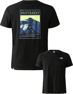 M S/S North Faces Tee TNF Black/Led Yellow