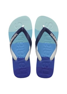 Top Logomania Multicolor Gradient Marine Blue 