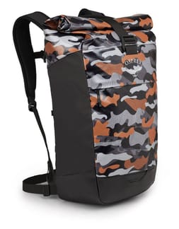 Transporter Roll Top Black/Orange Camo