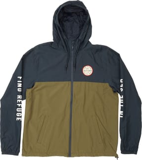 Twin Fin Windbreaker Olive Navy