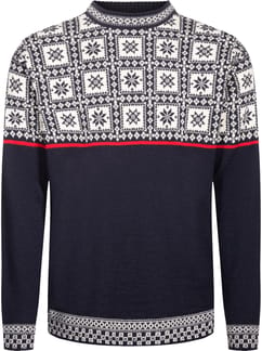 Tyssoy Unisex Sweater Bleu Marine/Blanc