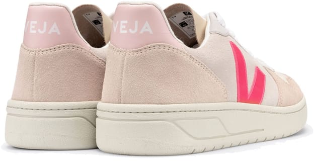 V-10 Suede Multico Natural Rose Fluo