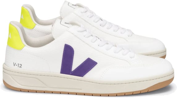 V-12 B-Mesh White Purple Jaune Fluo