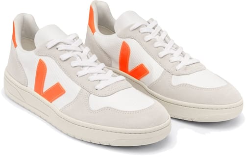 V-10 B-Mesh White Natural Orange Fluo W