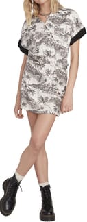 Vacay Me SS Dress W Star White