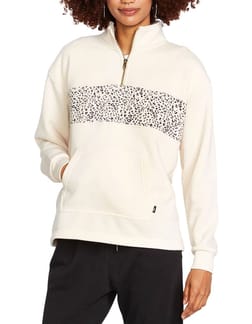 Stn Stackd Mock Neck Sand