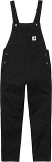 W' Bib Overall Black rinsed
