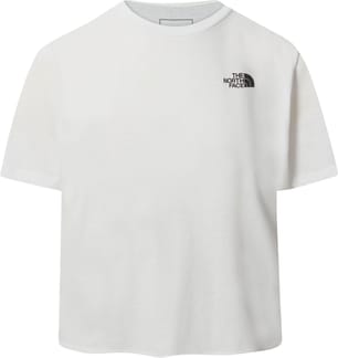 W Foundation Crop Tee Tnf White Heather