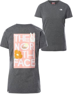 W Graphic S/S Tee Tnf Medium Grey Heather