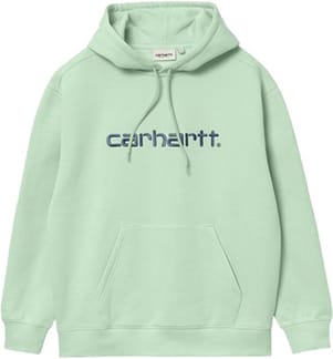 W' Hooded Carhartt Sweatshirt Pale Spearmint / Icy Water