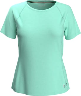 W Merino Sport 120 Ss Bleached Aqua H