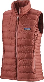 W's Down Sweater Vest Rosehip
