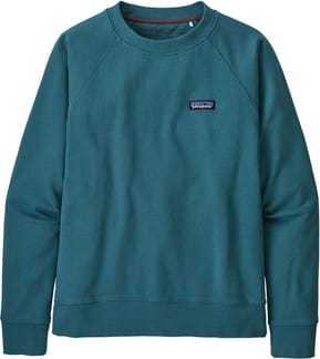 W's P-6 Label Organic Crew Sweatshirt Abalone Blue