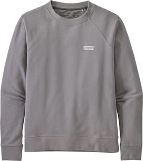 W's Pastel P-6 Label Organic Crew Sweatshirt Salt Grey