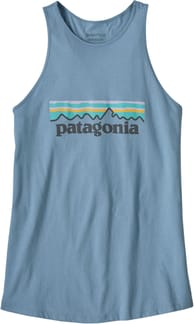 W's Pastel P-6 Logo Organic High Neck Tank Berlin Blue