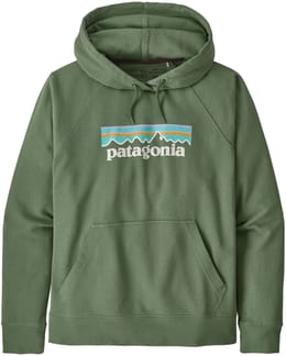 W's Pastel P-6 Logo Organic Hoody Sedge Green