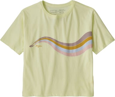 W's Psychedelic Slider Organic Easy Cut Tee Isla Yellow