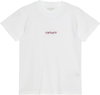 W' S/S Hartt Script T-Shirt White Arrow