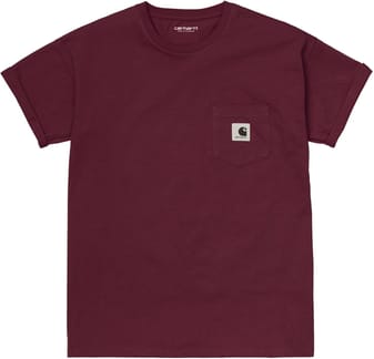 W' S/S Pocket T-Shirt Wine