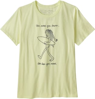 W's Skinny Dip Trip Organic Crew T-Shirt Isla Yellow