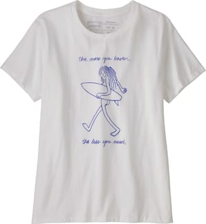 W's Skinny Dip Trip Organic Crew T-Shirt White