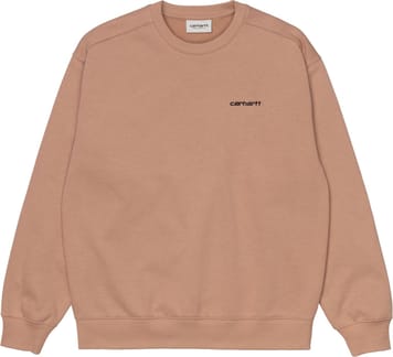 W' Script Embroidery Sweat Sediment Black