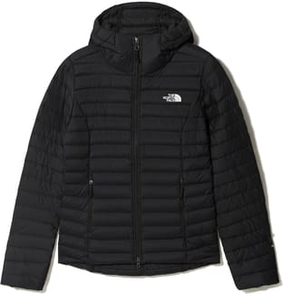W Stretch Down Hoodie Tnf Black