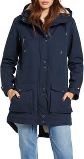 Walk On By 5K Parka Sea Navy