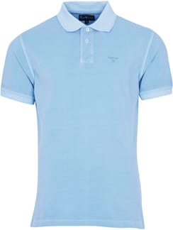 Washed Sports Polo Sky