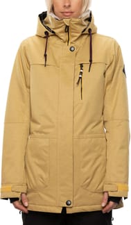 Wmns Spirit Insulated Jacket Curry Stripe