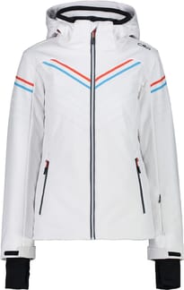 Woman Jacket Zip Hood Bianco