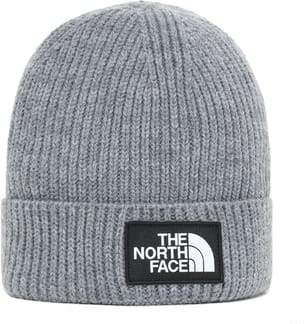 Youth Tnf Box Logo Cuff Beanie Tnf Medium Grey Heather