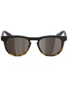100 Percent + Slent - Soft Tact Black / Havana Fade - HiPer Silver Mirror Lens