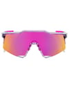 100 Percent + Speedcraft - Polished Translucent Grey - Purple Multilayer Mirror Le