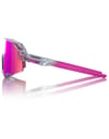 100 Percent + Slendale Polished Translucent Grey Purple Multilayer Mirror Lens