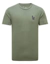 M Peru Embroidered Llama T-Shirt Agave Green + Ten Tree